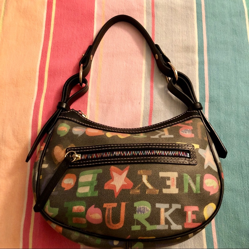VTG  DOONEY & BOURKE MONOGRAMED SM SATCHEL EUC